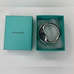 Tiffany &‎ Co Silver Man on the Moon Baby Rattle Incls Box